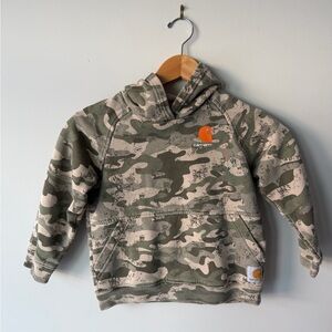 Carhartt Kids Green Camo Hoodie